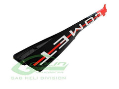 SAB Carbon Fiber Tail Boom Red/Black - Goblin Comet - HeliDirect