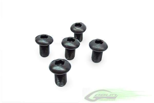 SAB DIN 12.9 Button Head Socket Cap M4x8 (5pcs) - Goblin 630/700/770 - HeliDirect