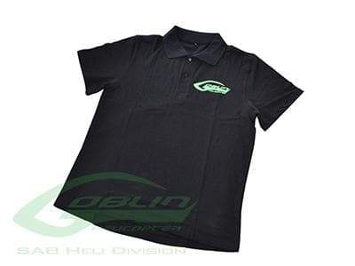 SAB HELI DIVISION Black Polo Shirt - Size S (Asian Sizing Standard) - HeliDirect