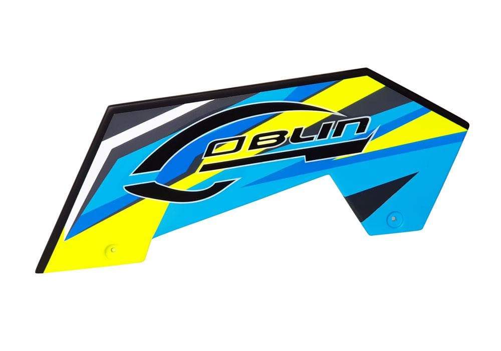 SAB Low Side Frame (Left) Yellow/Blue for Goblin Kraken - HeliDirect