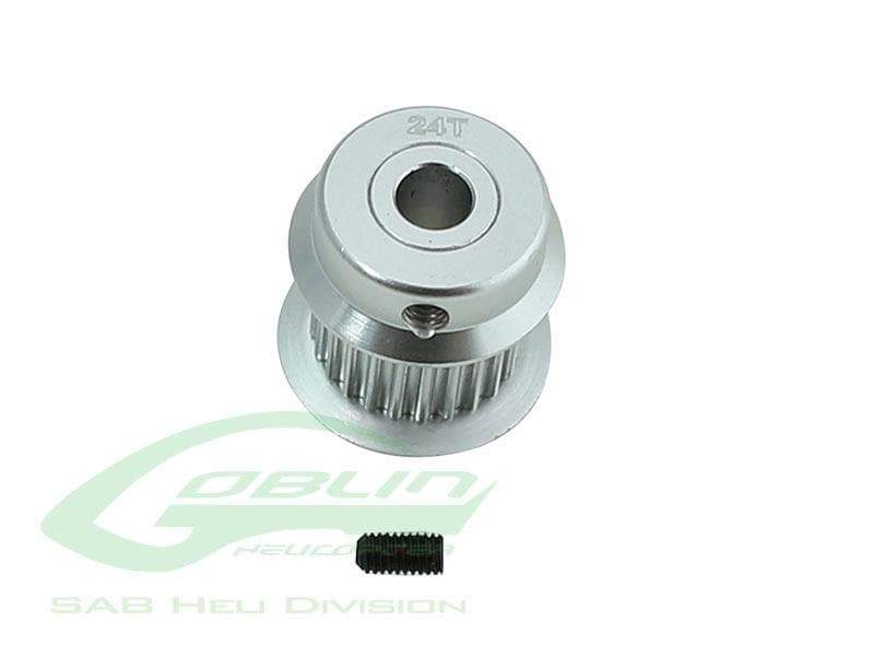 SAB MOTOR PULLEY 24T - GOBLIN 380 - HeliDirect