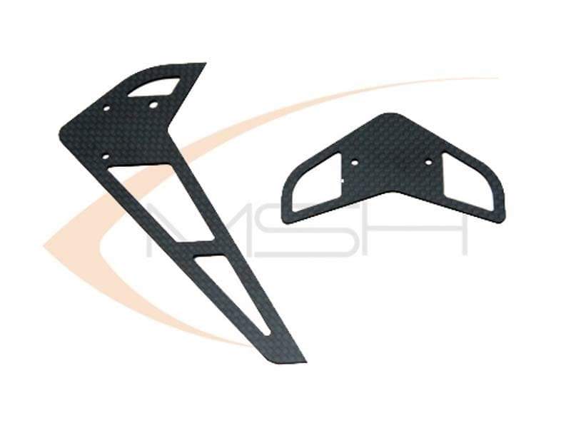 XL Protos 480 CF Fins Set - HeliDirect