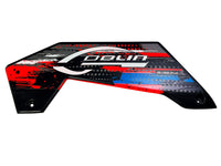 Carbon Fiber Low Side Frame Right Orange - HeliDirect